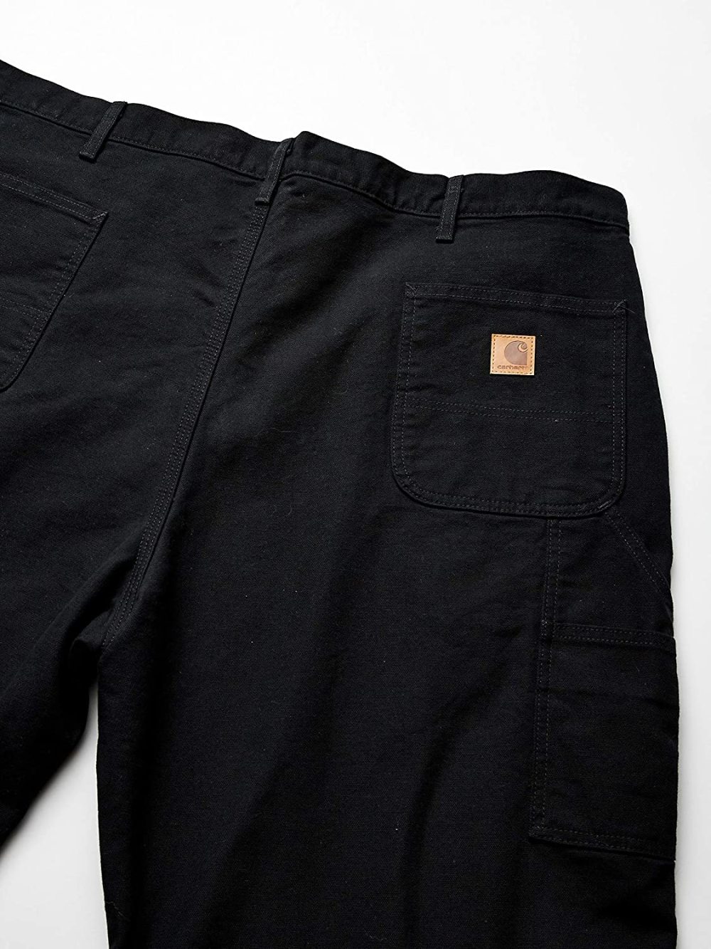 Carhartt Men’s Duck Dungaree Flannel Lined 33×30 Black Work Pants - Flockneti