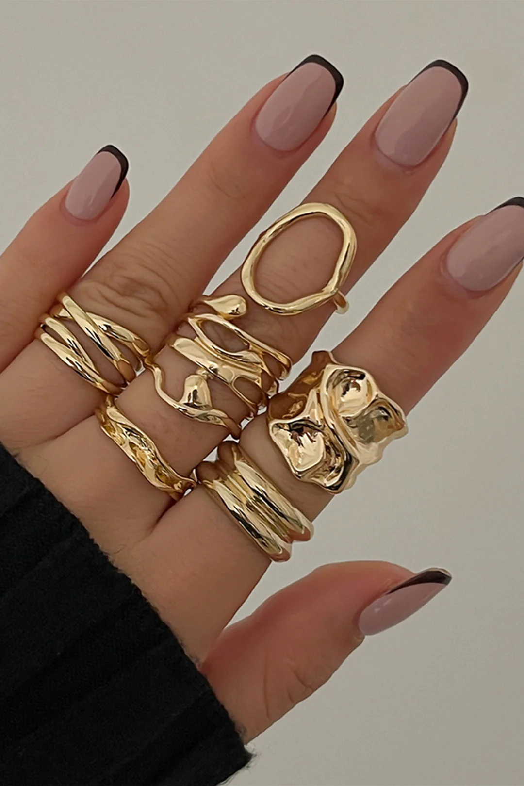 Metal Irregular Open Rings - Flockneti