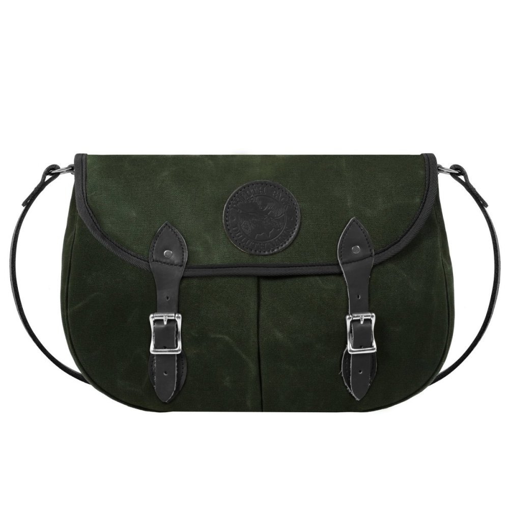 Duluth Pack 8 Liters Capacity Waxed Olive Drab Large Double Shell Purse - Flockneti