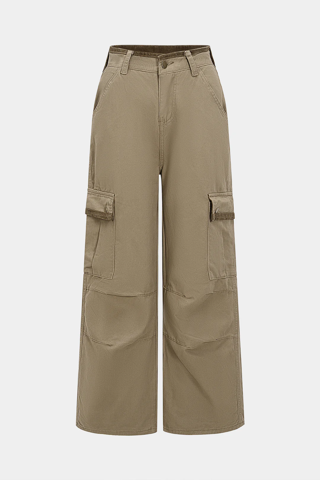 Denim Washed Pocket Wide Leg Jeans - Flockneti