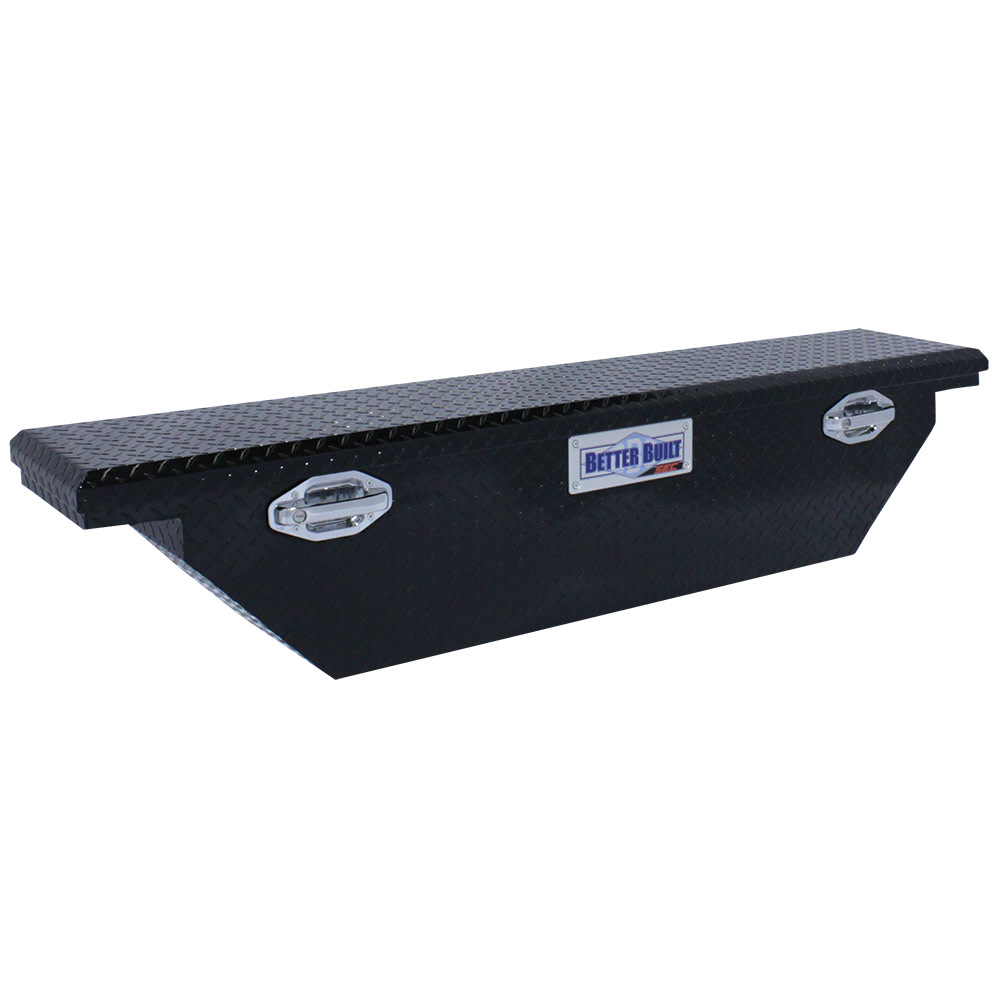 Better Built 61.5″ SEC Saddle Truck Tool Box LOW PROFILE NARROW GLOSS BLACK - Flockneti