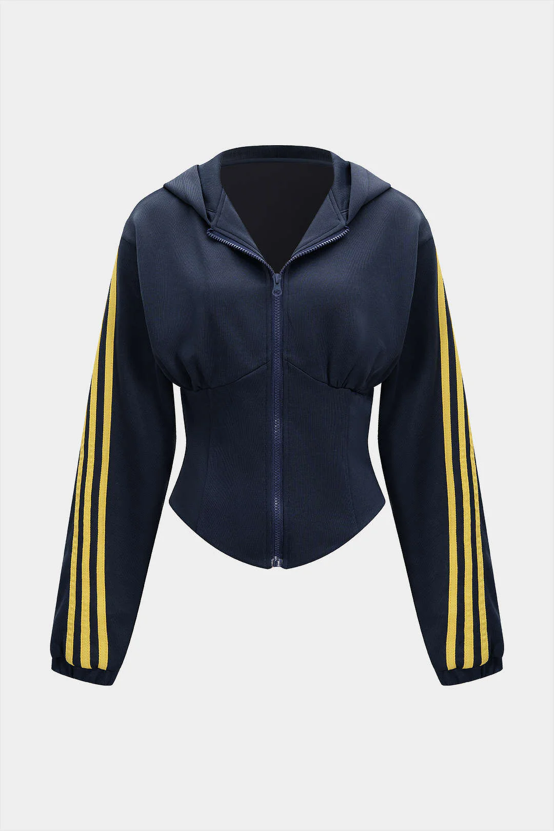 Contrast Zipper Hoodie - Flockneti