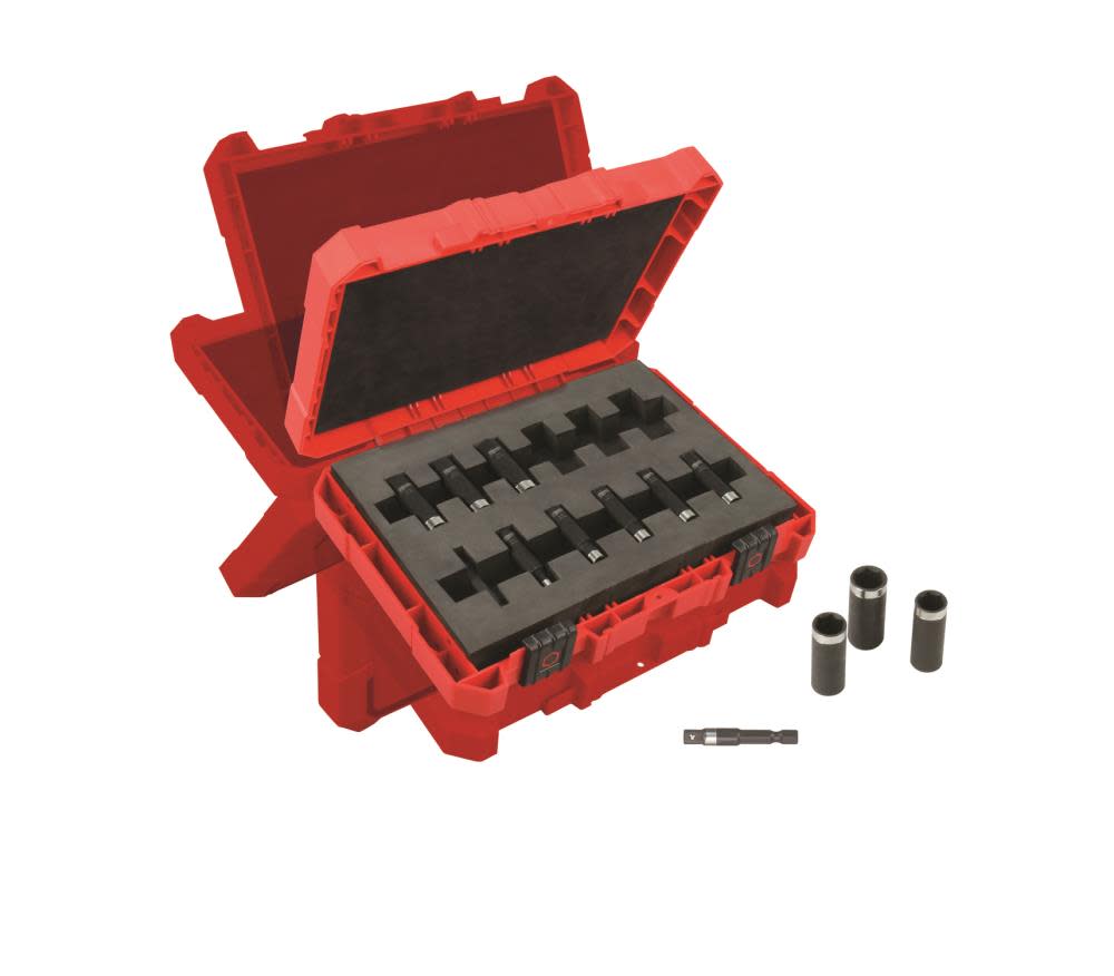 Milwaukee SHOCKWAVE 1/4 In. Deep Well Socket Set (12 PC) - Flockneti