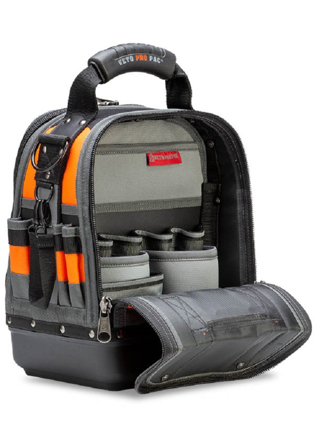 Veto Pro Pac Tech Tool Bag Compact/Tall Hi Viz Orange - Flockneti
