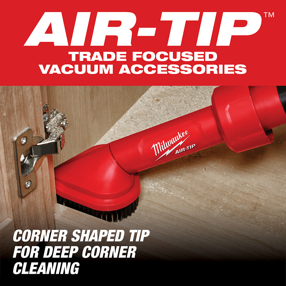 Milwaukee AIR-TIP Rotating Corner Brush Tool - Flockneti