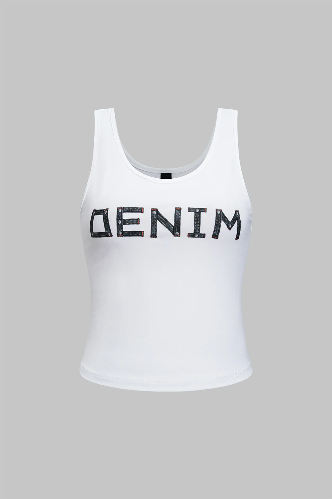Letter Print Tank Top - Flockneti