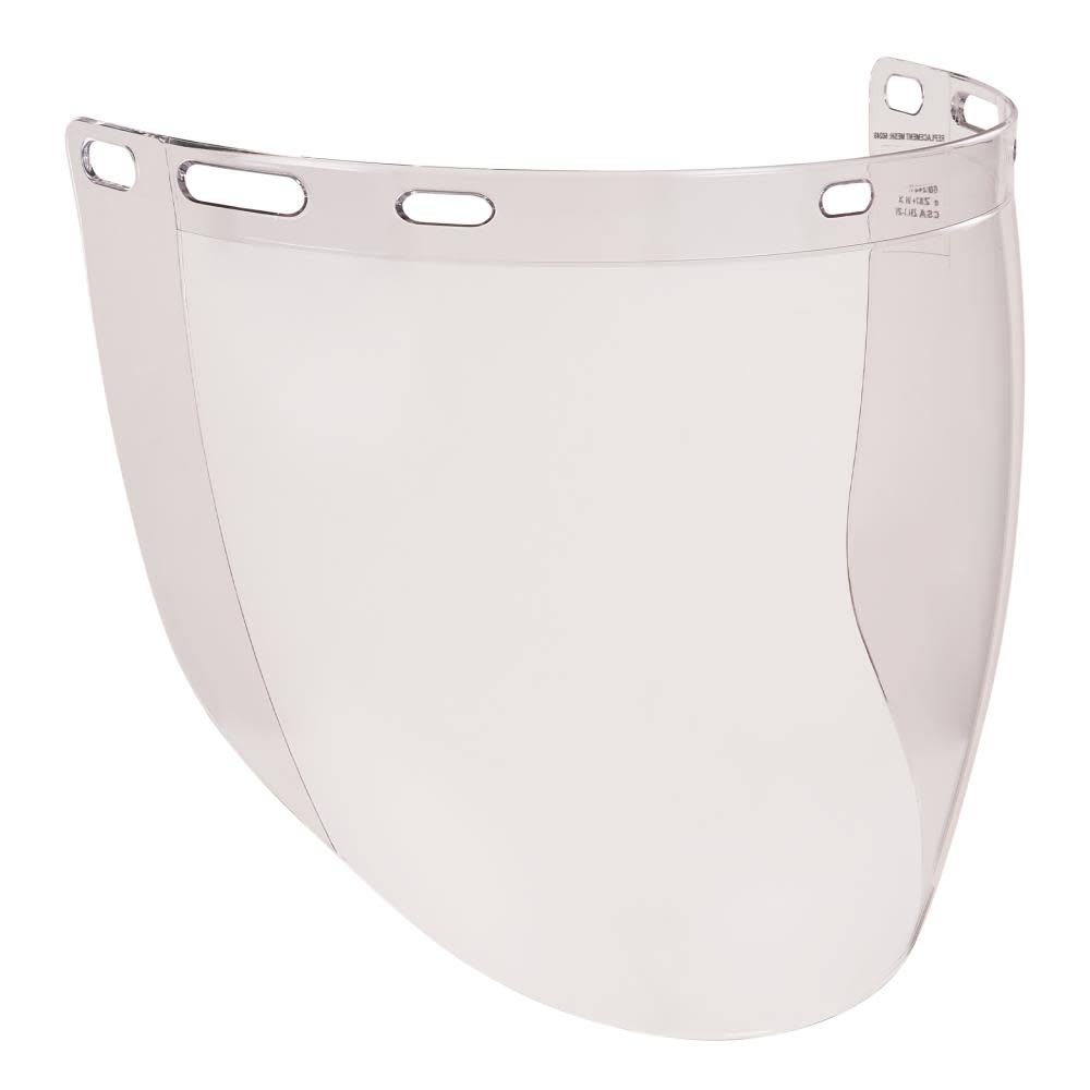Ergodyne Clear Face Shield Replacement for Cap-Style Hard Hat & Safety Helmet - Flockneti