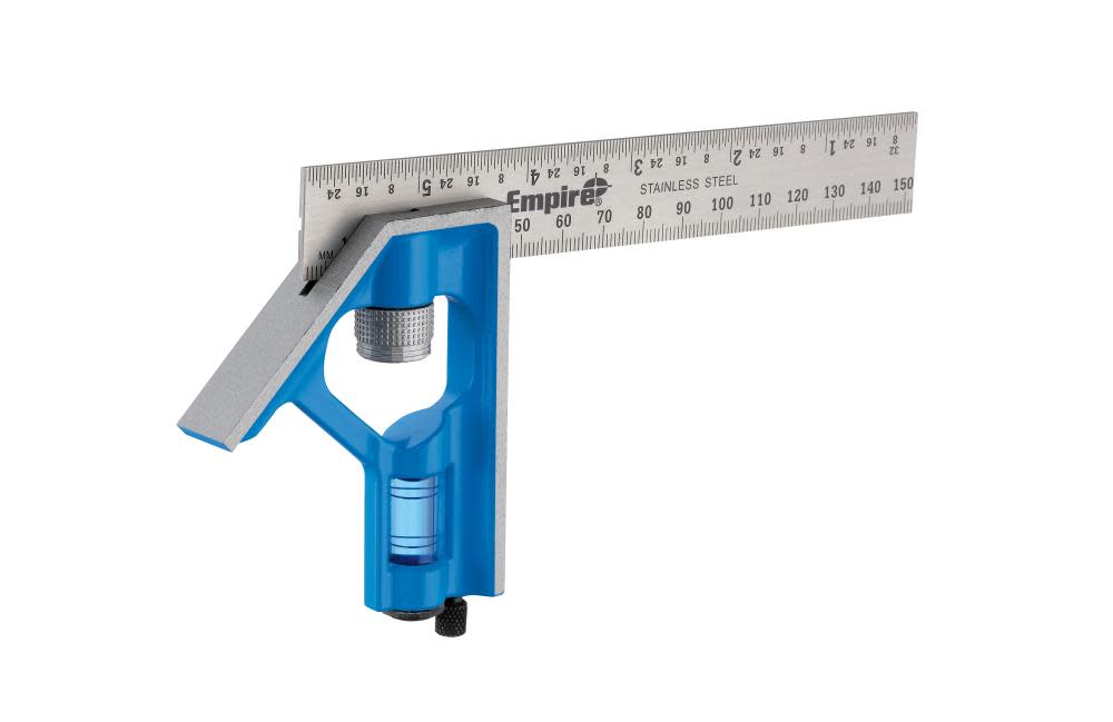 Empire Level 6 in. / 150 mm True Blue Combination Square - Flockneti