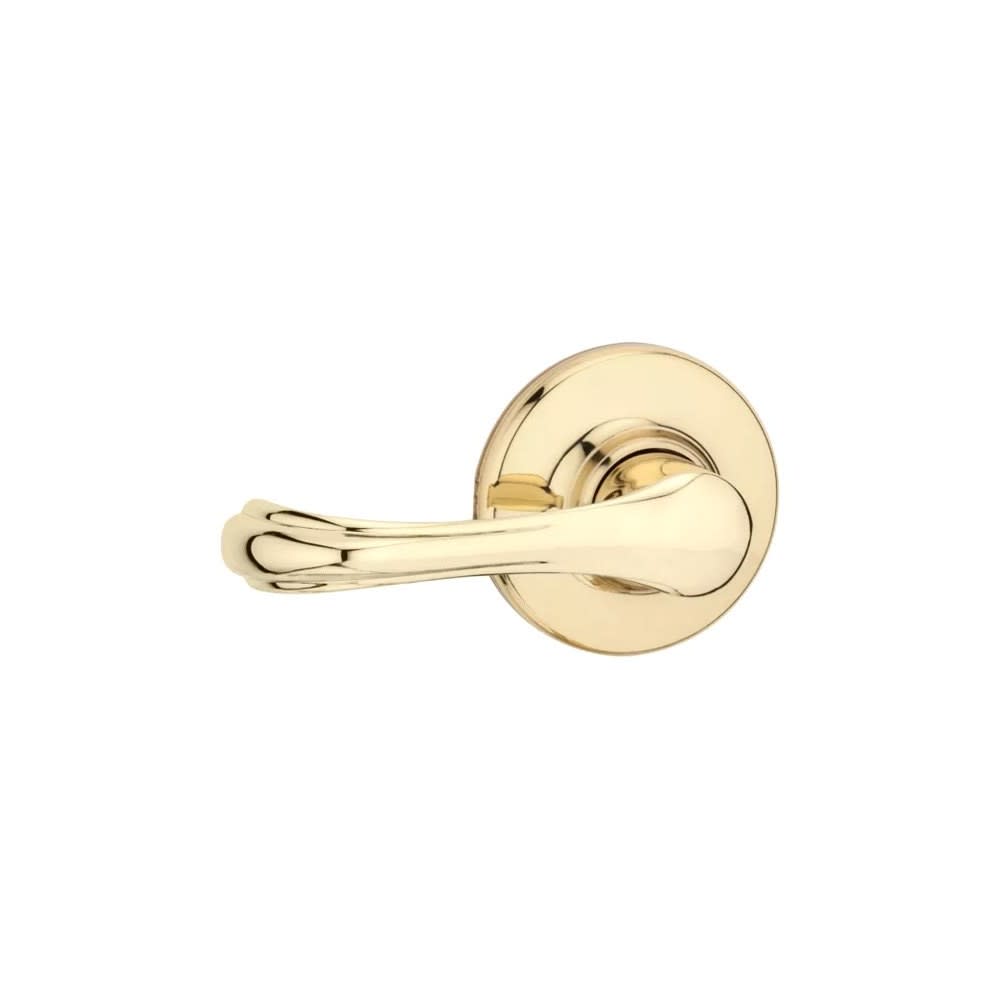 Kwikset Polished Brass Hall/Closet Dorian Passage Door Lever Set - Flockneti