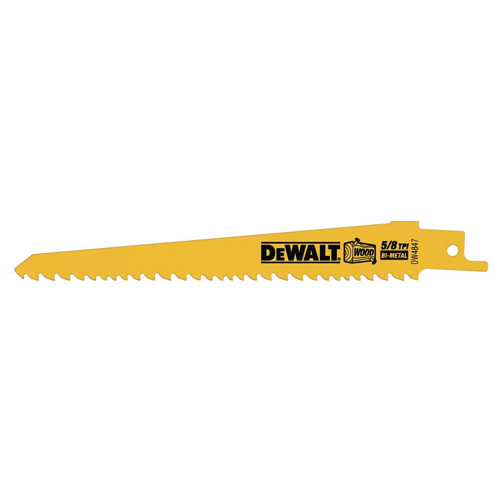 DEWALT 6 in. 5/8 TPI Taper Blades (5) - Flockneti