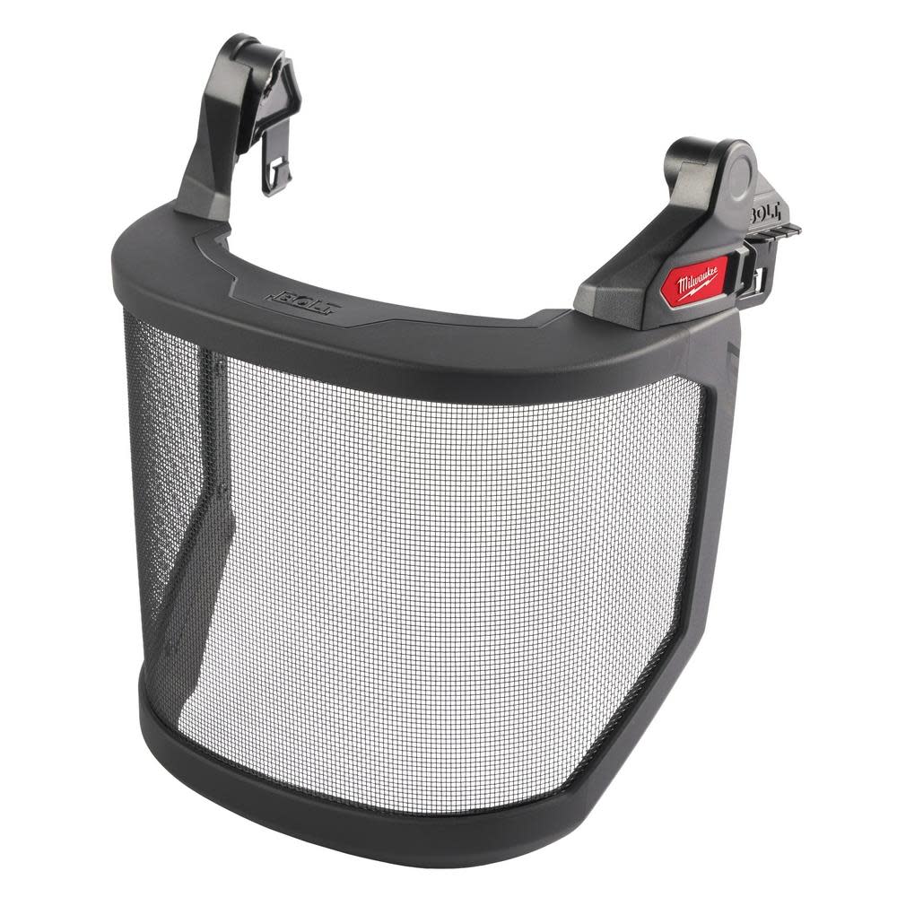 Milwaukee BOLT Full Face Shield Metal Mesh Compatible with Safety Helmet No Brim - Flockneti