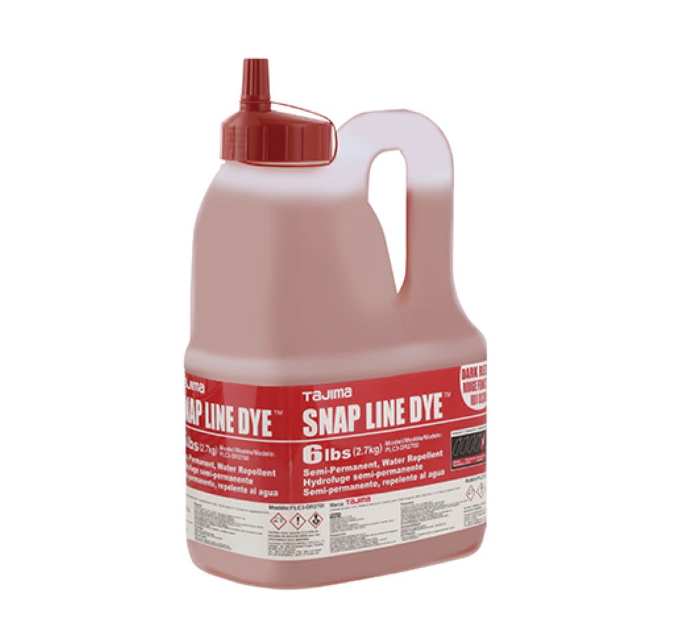 Tajima Chalk Snap Line Dye 6lbs Dark Red - Flockneti