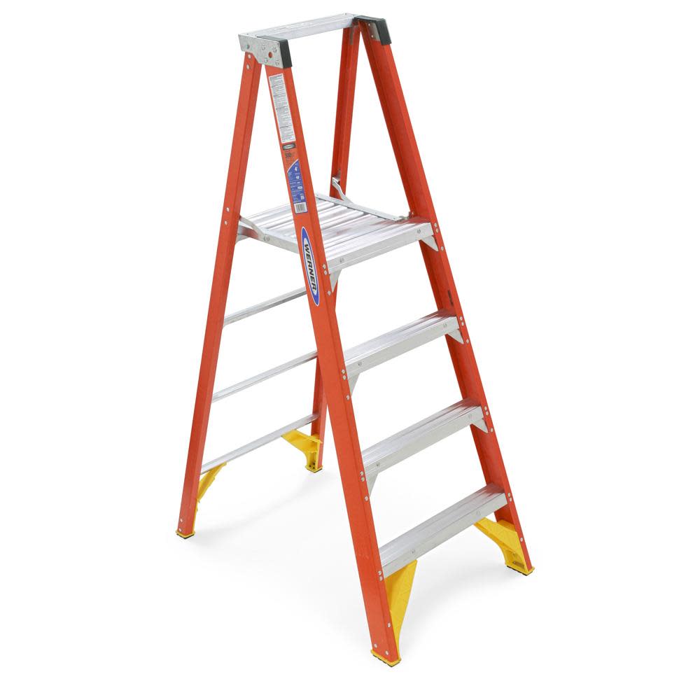 Werner 4 Ft. Type IA Fiberglass Platform Ladder - Flockneti