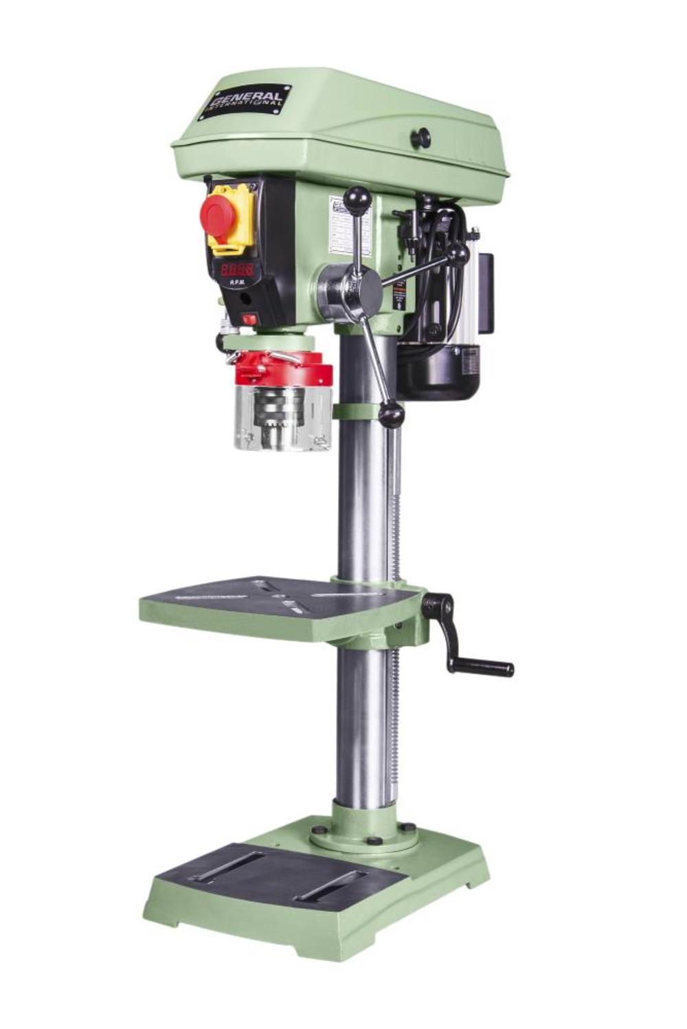 General International 12″ Drill Press Laser Benchtop Variable Speed - Flockneti
