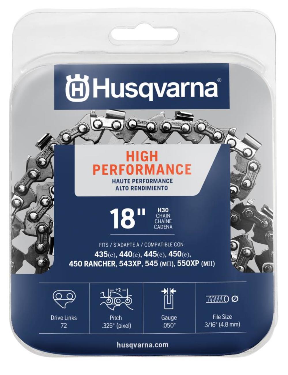 18″ Replacement Chain – 0.325″ Pitch and 0.050″ Gauge - Flockneti