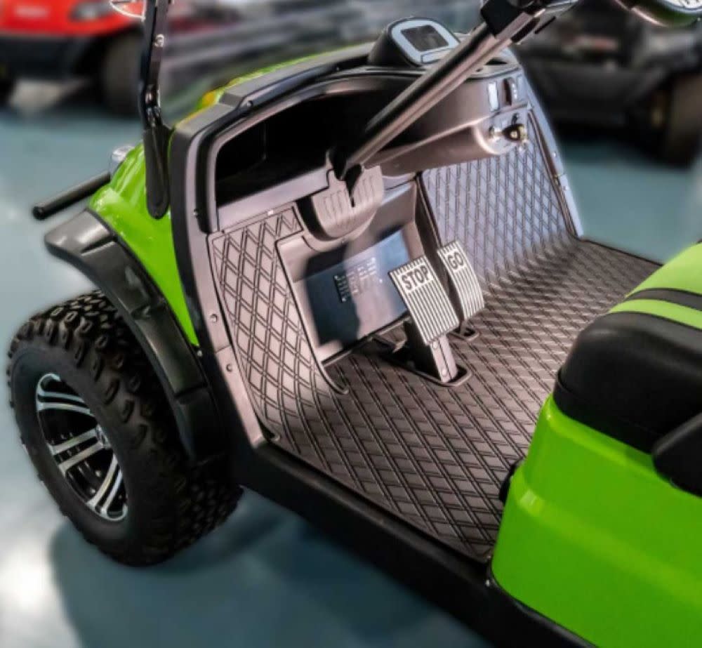 Xtreme Mats Golf Cart Floor Mat ICON & Black - Flockneti