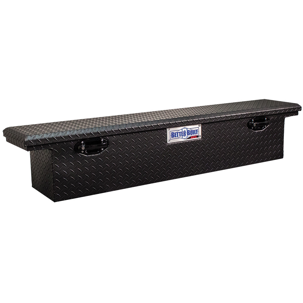 Better Built 71″ SEC Saddle Truck Tool Box LOW PROFILE NARROW MATTE BLACK - Flockneti