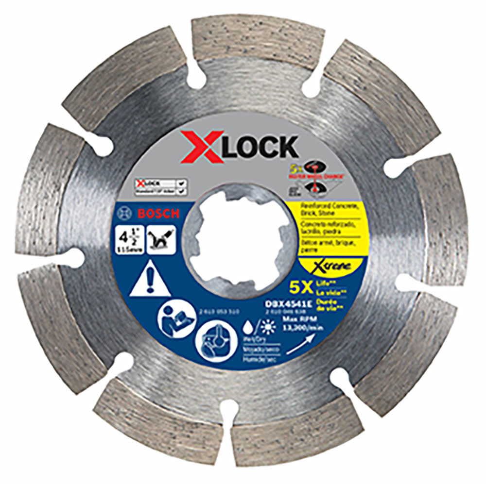 Bosch 4-1/2 In. X-LOCK Xtreme Segmented Diamond Blade - Flockneti