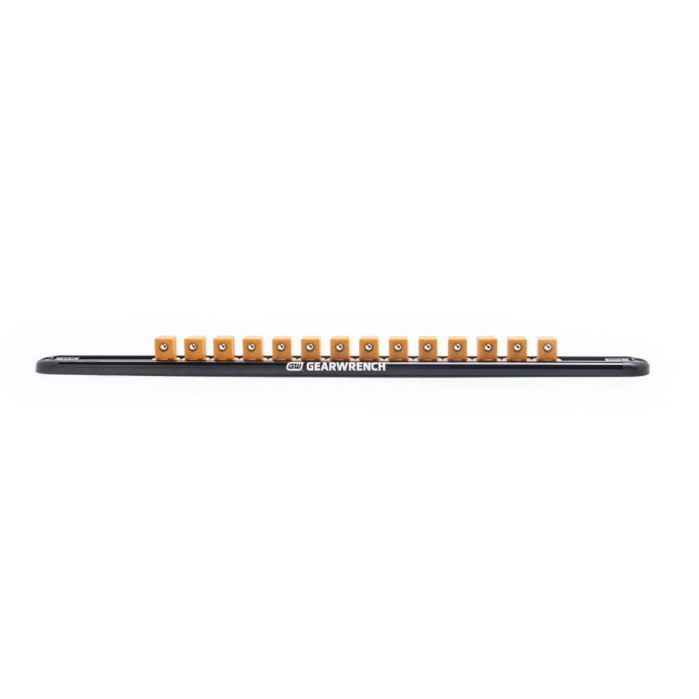 GEARWRENCH Magnetic Socket Rail 1/2 In. Drive Includes 14 Clips - Flockneti