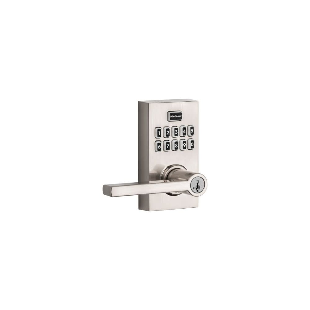 Kwikset SmartKey Halifax Door Lever SmartCode 917 Satin Nickel - Flockneti
