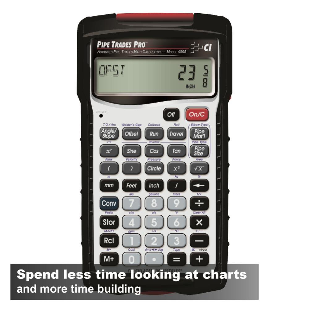 Calculated Industries Pipe Trades Pro Advanced Pipe Trades Math Calculator - Flockneti