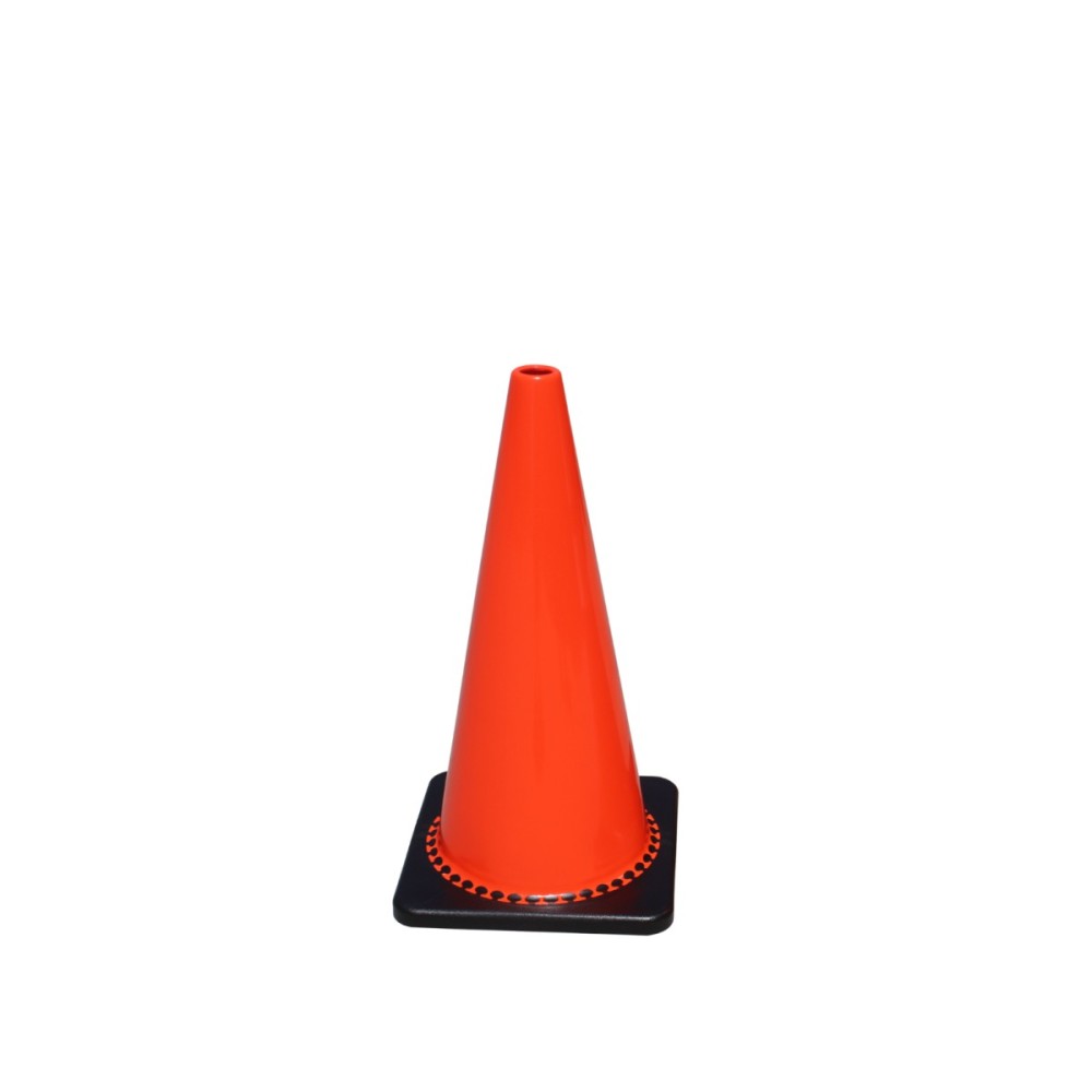 Vizcon Fluorescent Orange 28″ TrafFix PVC Cone with No Collar - Flockneti