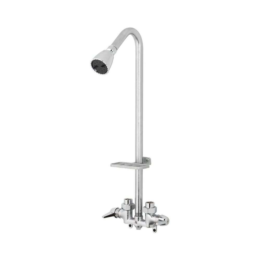 Homewerks Shower Wall Mount Tub Faucet Chrome 2 Handle - Flockneti
