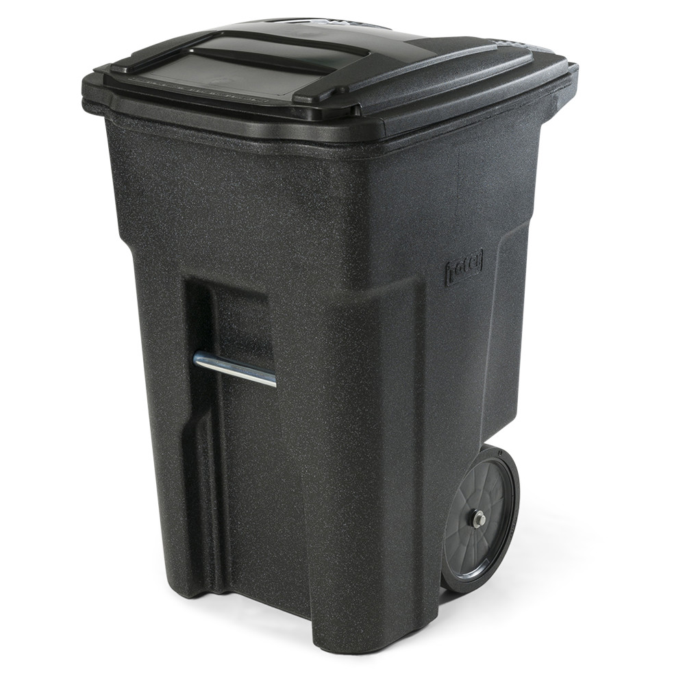 Toter 48 Gallon Trash Can with Smooth Wheels and Lid - Flockneti