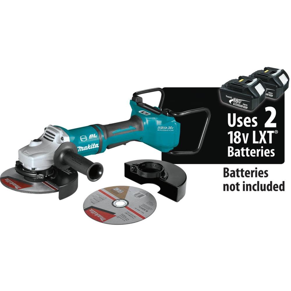 Makita 18V X2 LXT 36V 7″ Cut-Off/Angle Grinder with Electric Brake & AWS Bare Tool - Flockneti