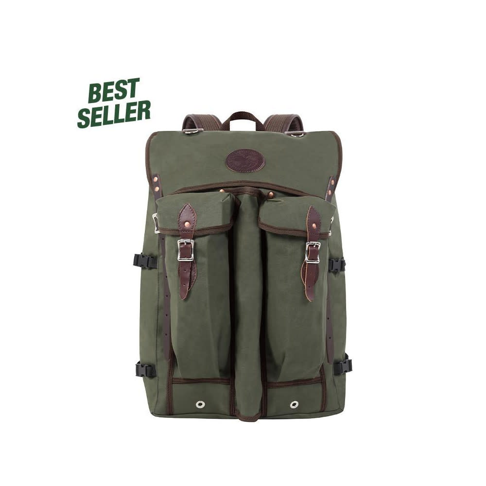 Duluth Pack 57 Liter Capacity Olive Drab Canvas Bushcrafter Backpack - Flockneti