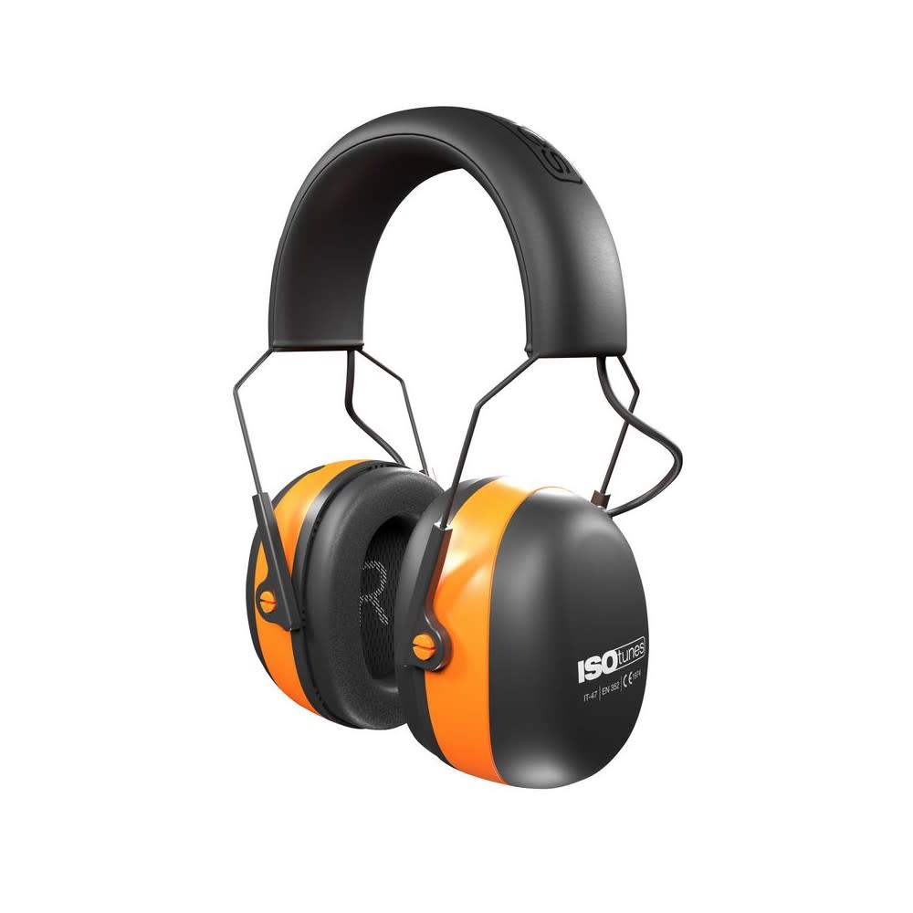 ISOtunes Air Defender EN352 Bluetooth Earmuff Orange/Black 79 dB - Flockneti