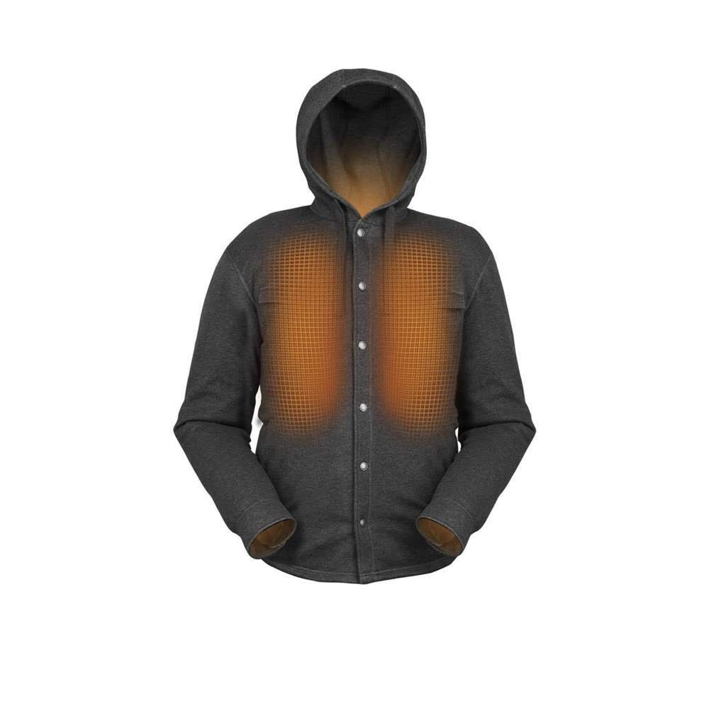 Mobile Warming Shift Jacket Mens Gray Small - Flockneti