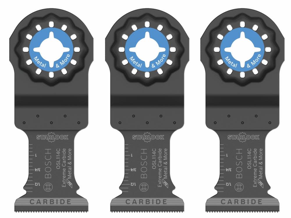 Bosch 1-1/4 In. Starlock Oscillating Multi Tool Carbide Plunge Cut Blade 3 Pk. - Flockneti