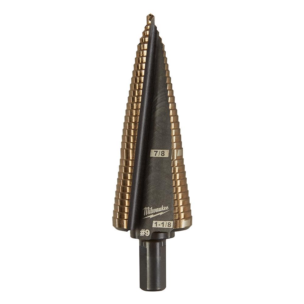 Milwaukee Cobalt Step Drill Bit #9 1/8-1-1/8″ - Flockneti