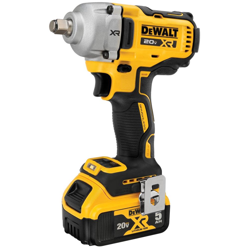 DEWALT 20V MAX XR 1/2″ Mid Range Impact Wrench Kit with Hog Ring Anvil - Flockneti