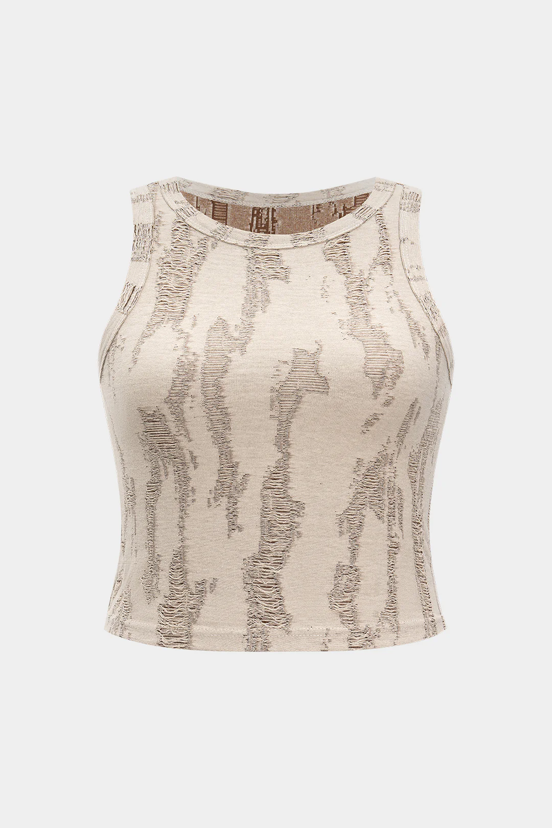 Plus Size Ripped Tank Top - Flockneti