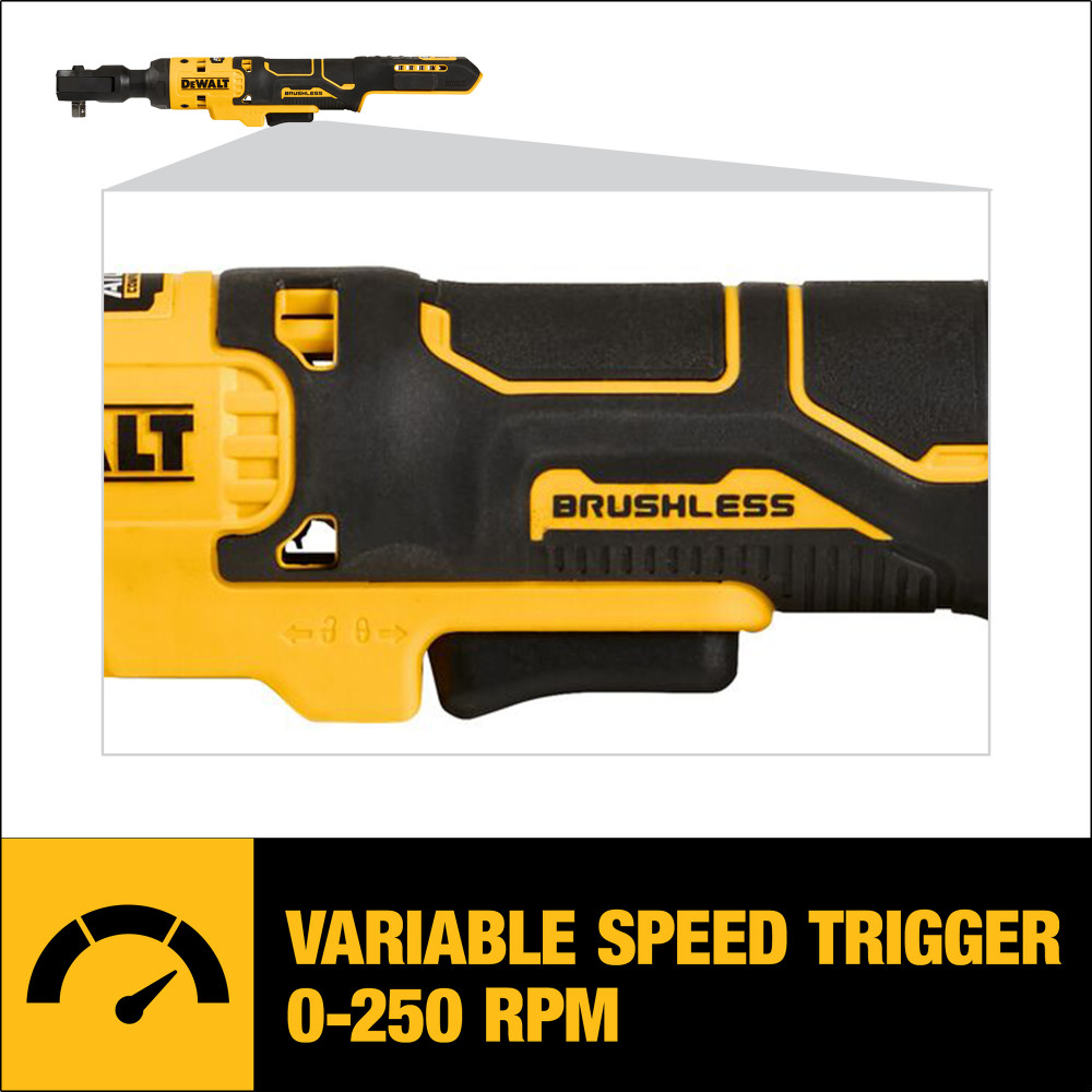 DEWALT ATOMIC 20V MAX Ratchet Bare Tool Brushless 3/8″ - Flockneti