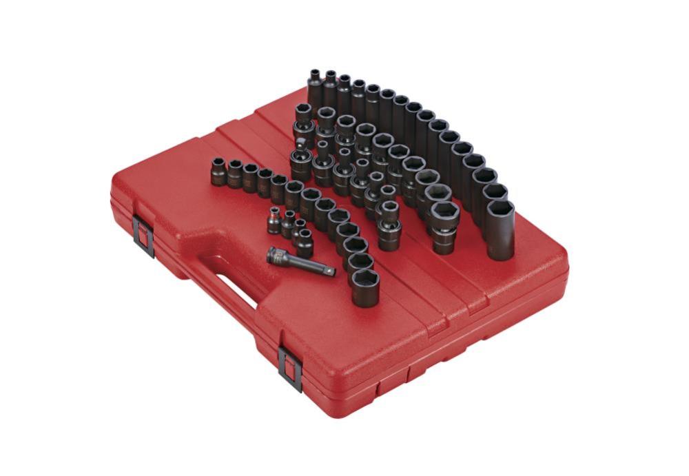 Sunex 51 pc. 3/8 In. Drive Metric Impact Socket Set - Flockneti