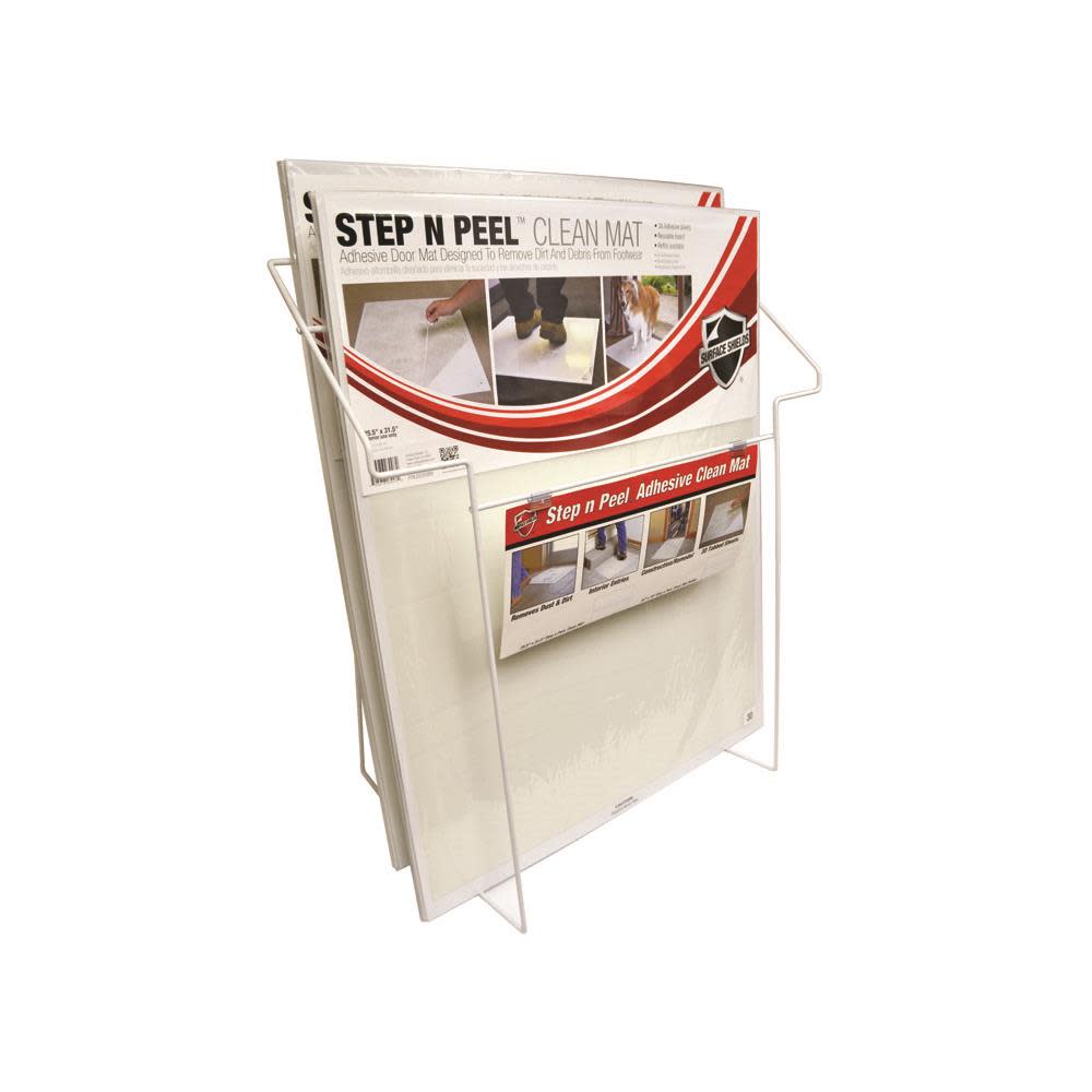 Surface Shield Step N Peel Clean Mat White Frame 25 In. x 31 In. 4 pack 30 Sheets Per Pack - Flockneti