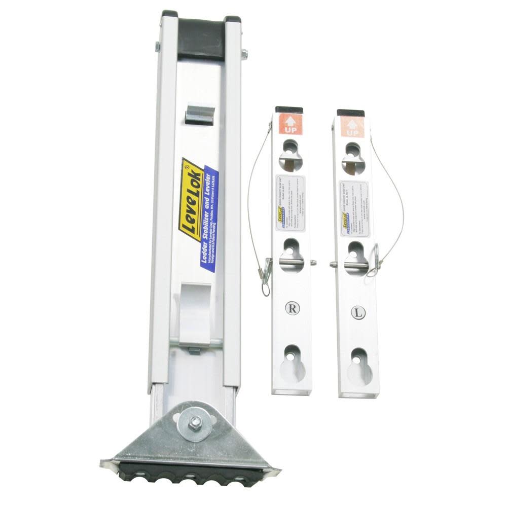 Werner Levelok Ladder Leveler with Base Units - Flockneti