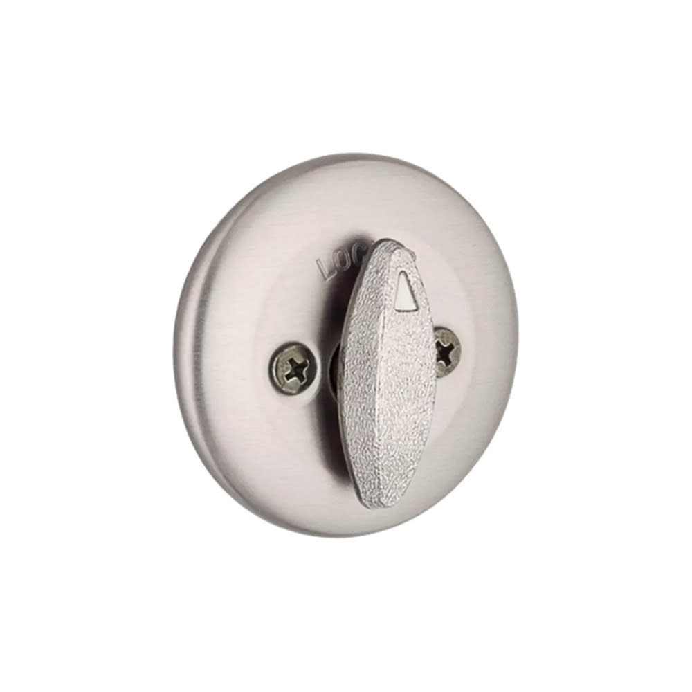 Kwikset Satin Nickel Single Cylinder Deadbolt with Pin & Tumbler - Flockneti