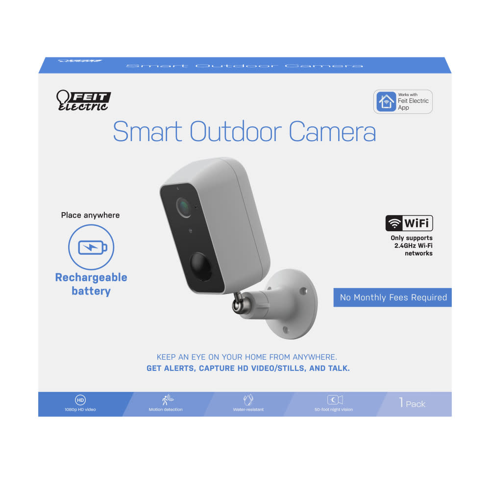 Feit Electric 1080p HD Outdoor Wall Mount Smart WiFi Camera - Flockneti