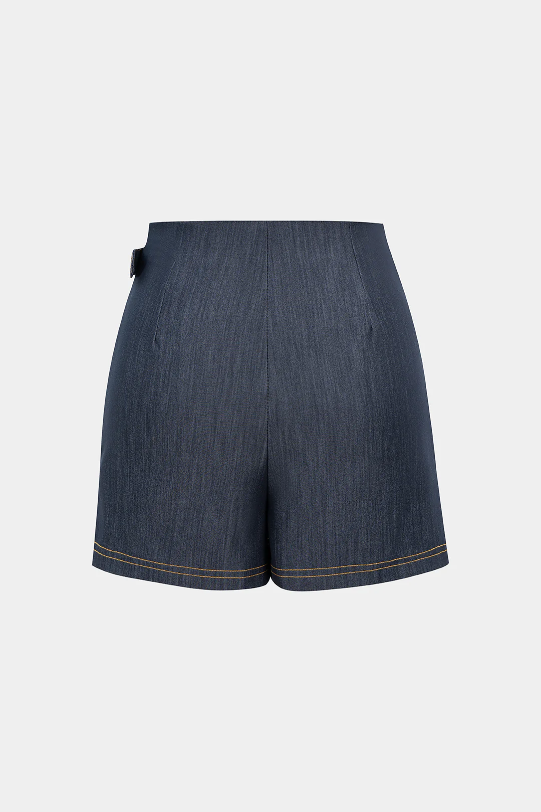 Denim Belted Asymmetrical Skirt - Flockneti