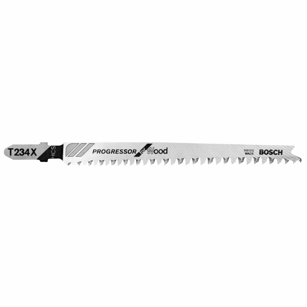 Bosch 5 pc. 4-1/2 In. 8-12 TPI Progressor for Wood T-Shank Jig Saw Blades - Flockneti