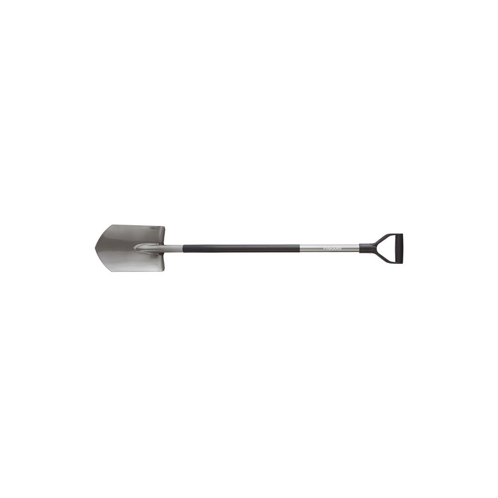 Fiskars 49″ Ergo D Handle Round Point Steel Shovel - Flockneti