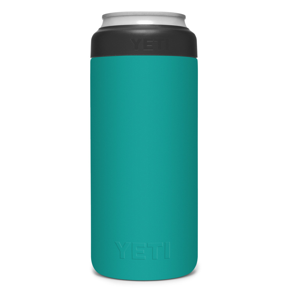 Yeti Rambler Colster Slim Can Insulator 12oz Aquifer Blue - Flockneti
