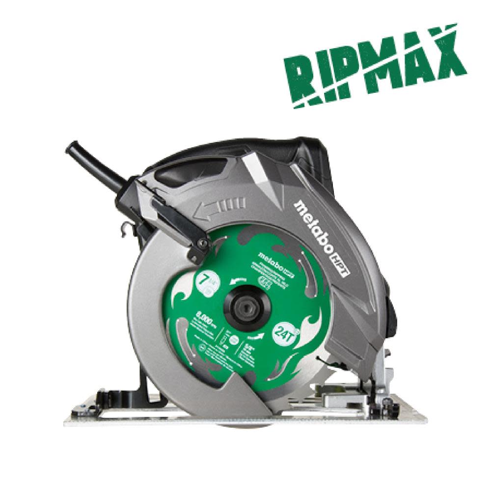 Metabo HPT 7-1/4 In. Pro Grade Circular Saw 15 Amp 6800 RPM Rip Max - Flockneti