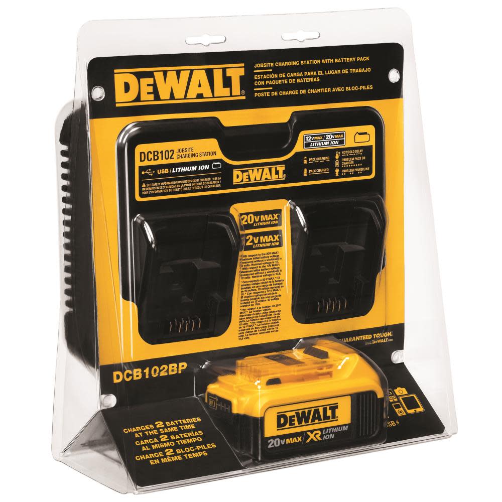 DEWALT 20 Volt MAX Lithium-Ion Battery Pack and Charger - Flockneti