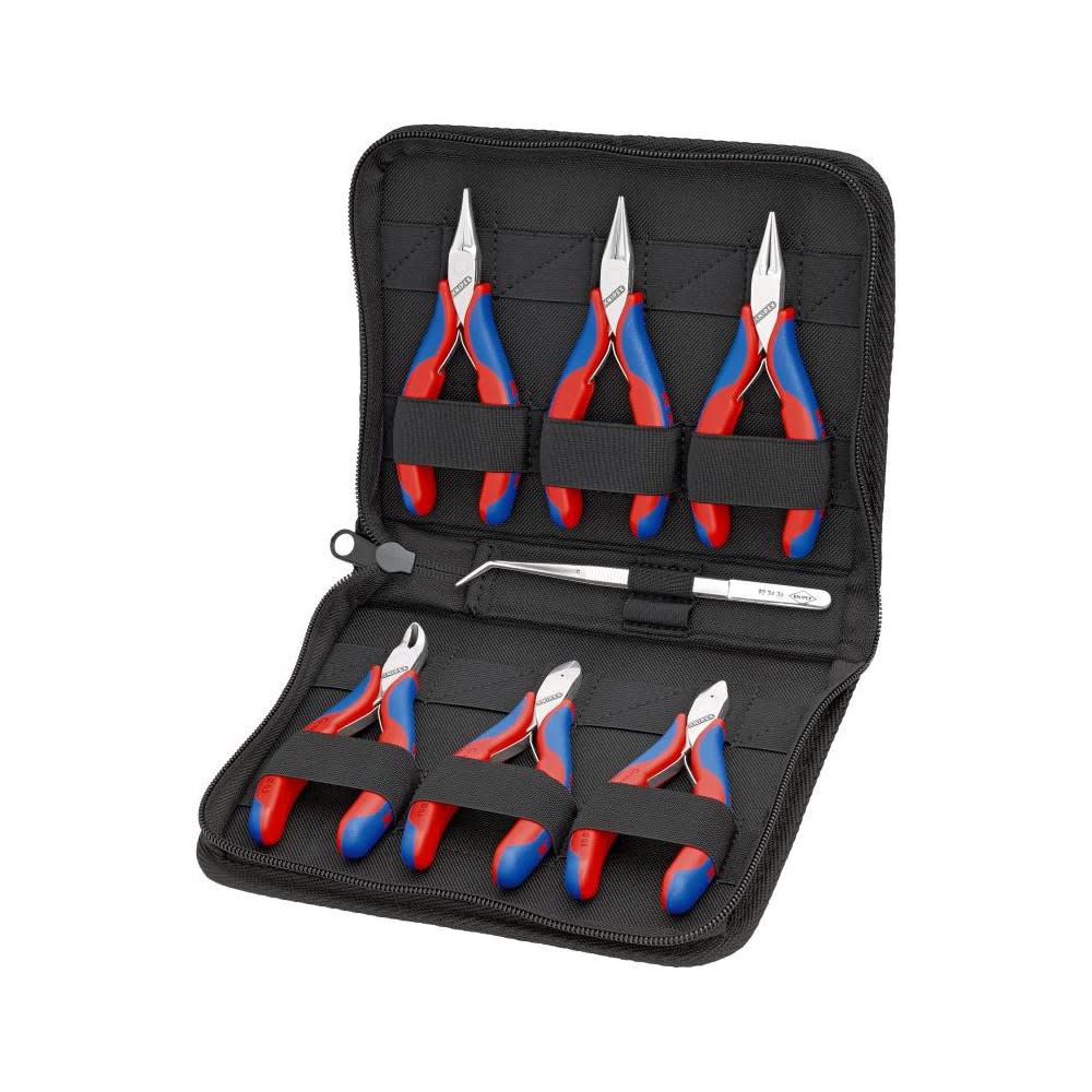 Knipex Electronic Pliers Set in Polyester Case 7pc - Flockneti