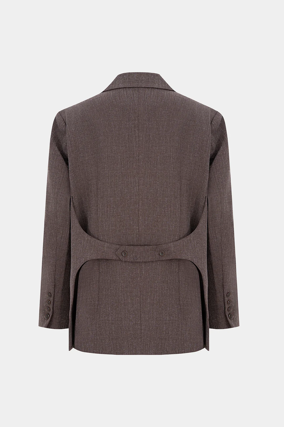 Notched Lapel Button Blazer - Flockneti